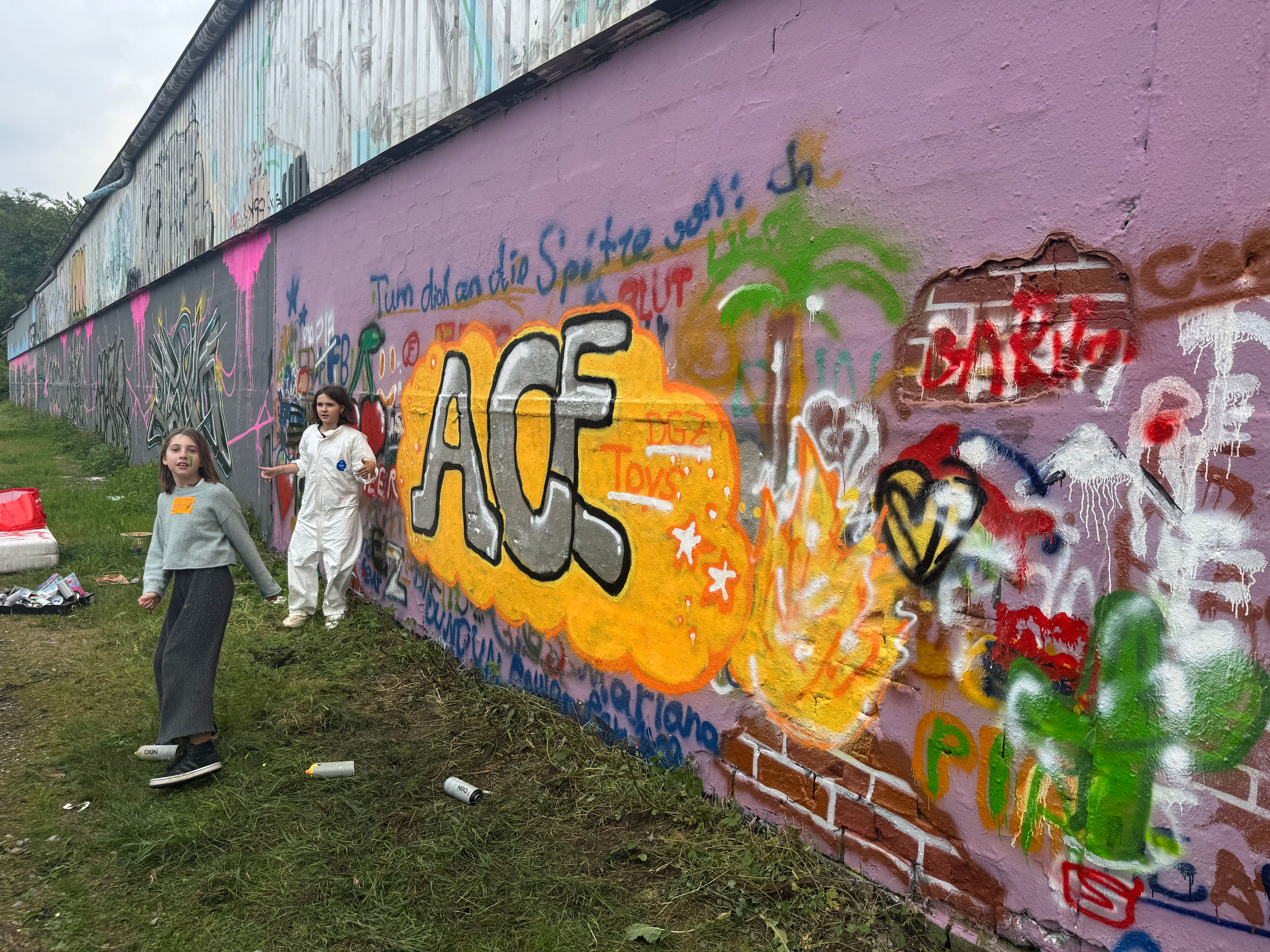 Gemeinsamer Graffiti-Workshop mit Enrico von mal was anderes .vip