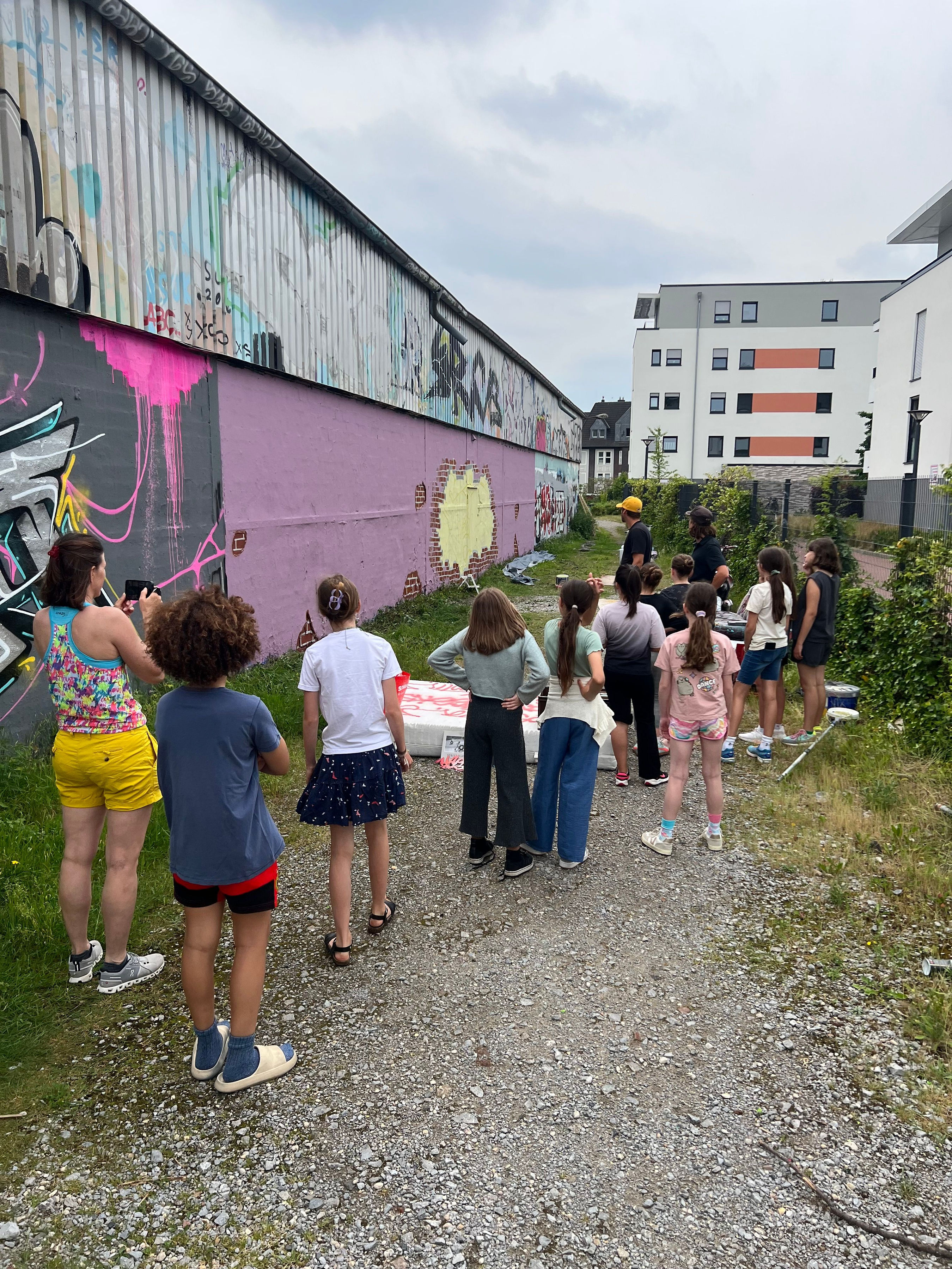 Gemeinsamer Graffiti-Workshop mit Enrico von mal was anderes .vip